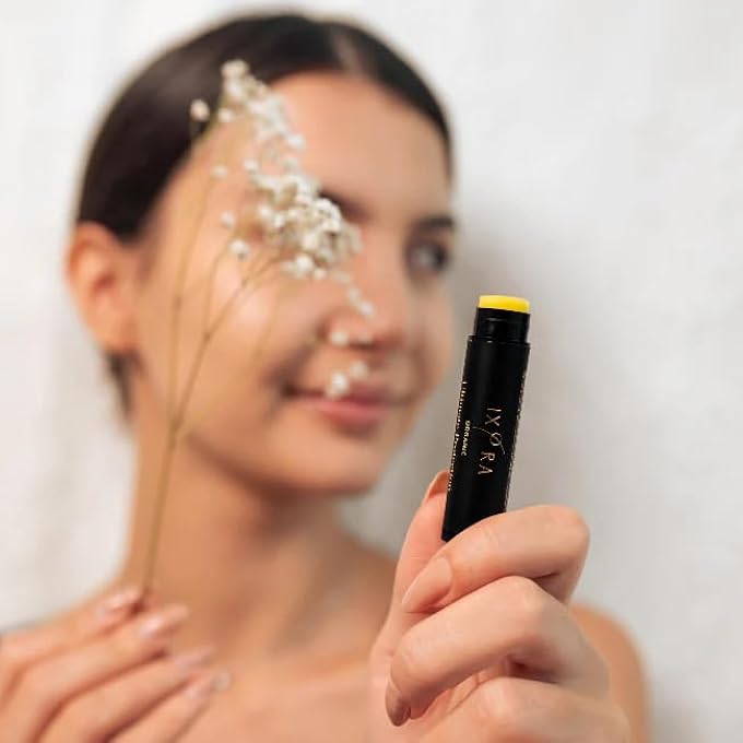 IXORA ORGANIC SWEET AS HONEY NOURISHING LIP BALM: SOOTHES AND HYDRATES WITH SHEA BUTTER & RAW HONEY - GMO FREE, VEGAN FRIENDLY - UV PROTECTION - LONG-LASTING HYDRATION - CERTIFIED ORGANIC - Image 2